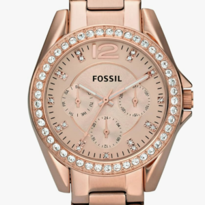 Fossil Women's Watch, Riley Quartz Stainless Steel Multifunction Watch for Women